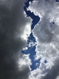 Low angle view of clouds in sky