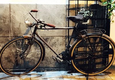 Bicycle in front of building