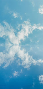 Low angle view of clouds in sky