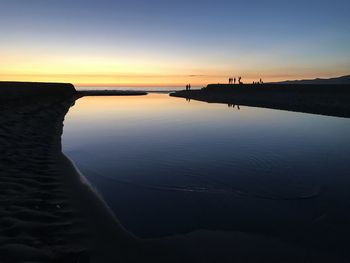 Sunset on venice beach 
