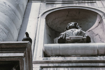 Low angle view of statue