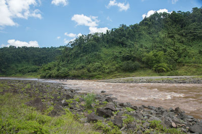 Scenic view of landscape against sky