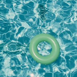 High angle view of water in swimming pool