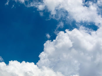 Low angle view of clouds in sky