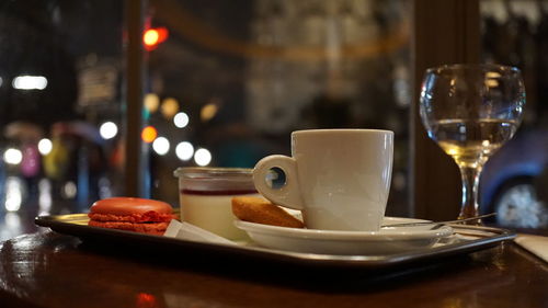 Close-up of drink on table