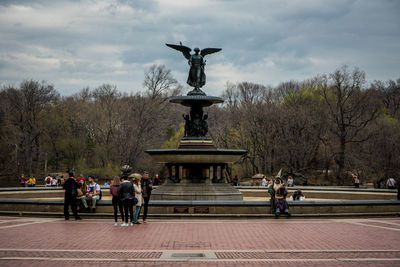 Statue in city