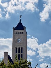Low angle view of building against sky