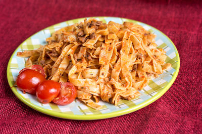 Close-up of food in plate