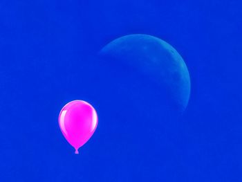 Hot air balloon against blue sky