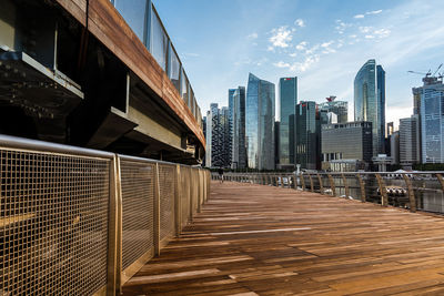 Modern buildings in city against sky