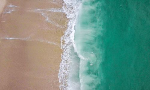 View of waves at beach