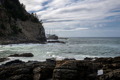 Scenic view of sea against sky