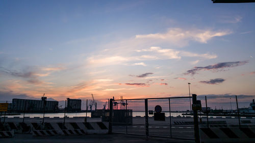 View of cloudy sky at sunset