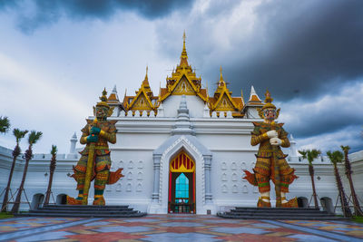 Exterior of temple against sky