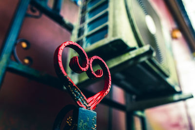 Close-up of heart shape decoration