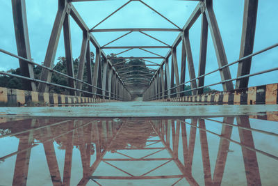 Bridge over river against sky