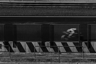 Full length of man on zebra crossing