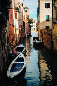 Boats in canal