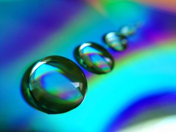 Close-up of bubbles in water