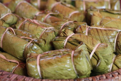Close-up of vegetables in market stall