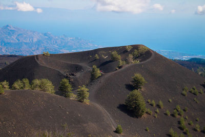 Sartorius crater on etna volcano-sicily touristic attraction 