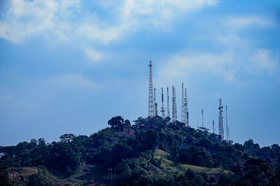 Low angle view of buildings against sky