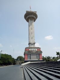 Low angle view of building against sky