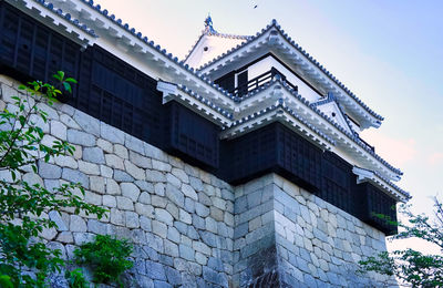 Low angle view of building against sky