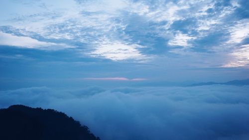 Low angle view of clouds in sky