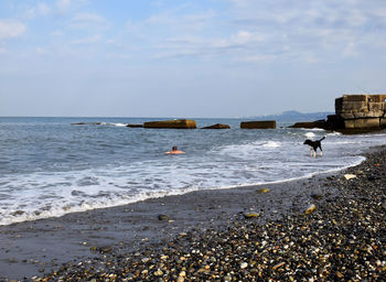 Scenic view of sea against sky
