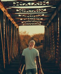 Full length of man walking outdoors