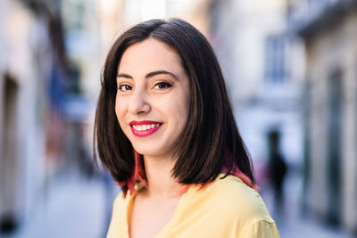 Portrait of a smiling young woman