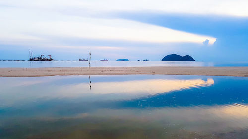 Scenic view of sea against sky