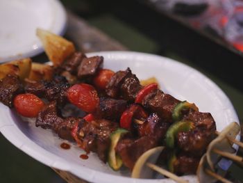 Close-up of food in plate