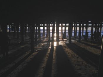 Scenic view of sea against sky at sunset