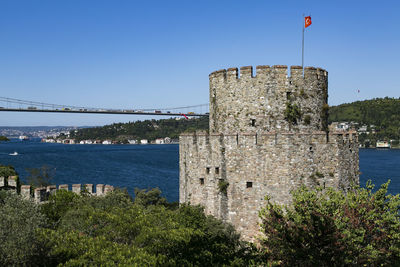 View of bridge over sea