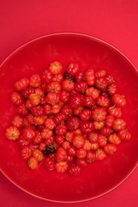 Close-up of strawberries in bowl