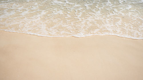 High angle view of beach