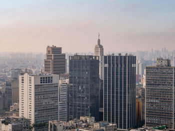 Panoramic view of sao paulo city downtown.