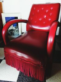 Empty chairs in a row