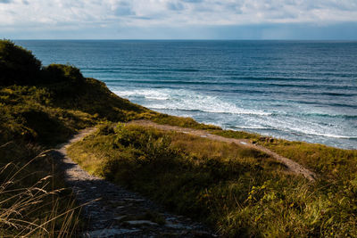 Scenic view of sea against sky