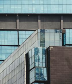 Low angle view of glass building