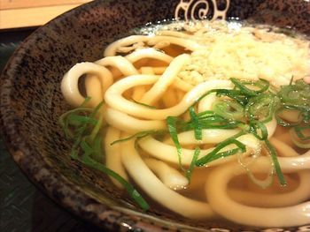 Close-up of served food