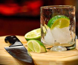 Close-up of drink on table
