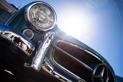 Close-up of vintage car