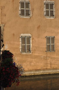 Windows of building