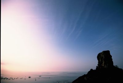 View of calm sea against sky