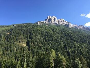 Scenic view of mountains against clear sky