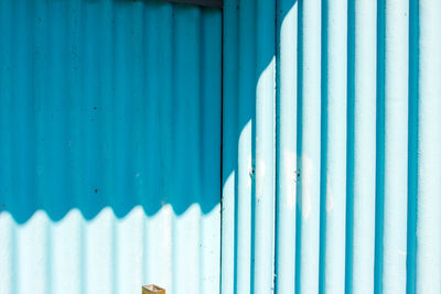Full frame shot of blue wall
