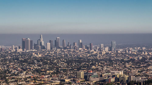 Aerial view of buildings in city